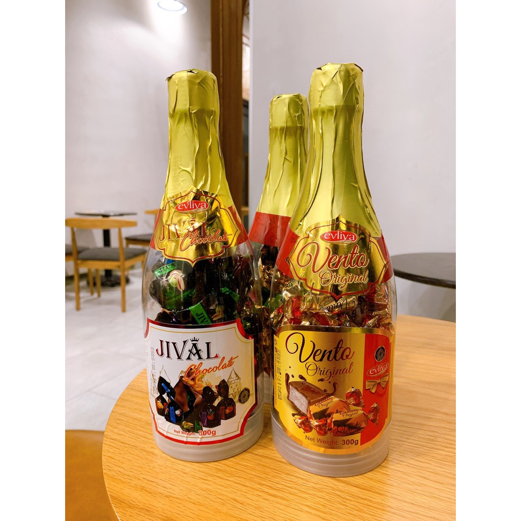 Kẹo socola chai sâm panh