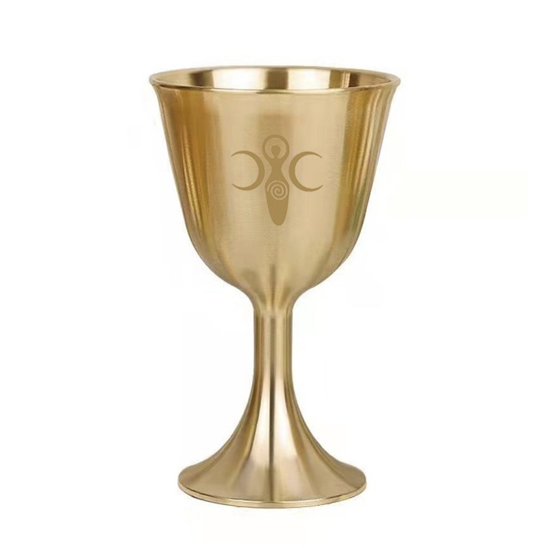 Cốc Thủy Tinh Ba Lớp Mẫu Mặt Trăng Khuyết Giải Trí Altar Chalic