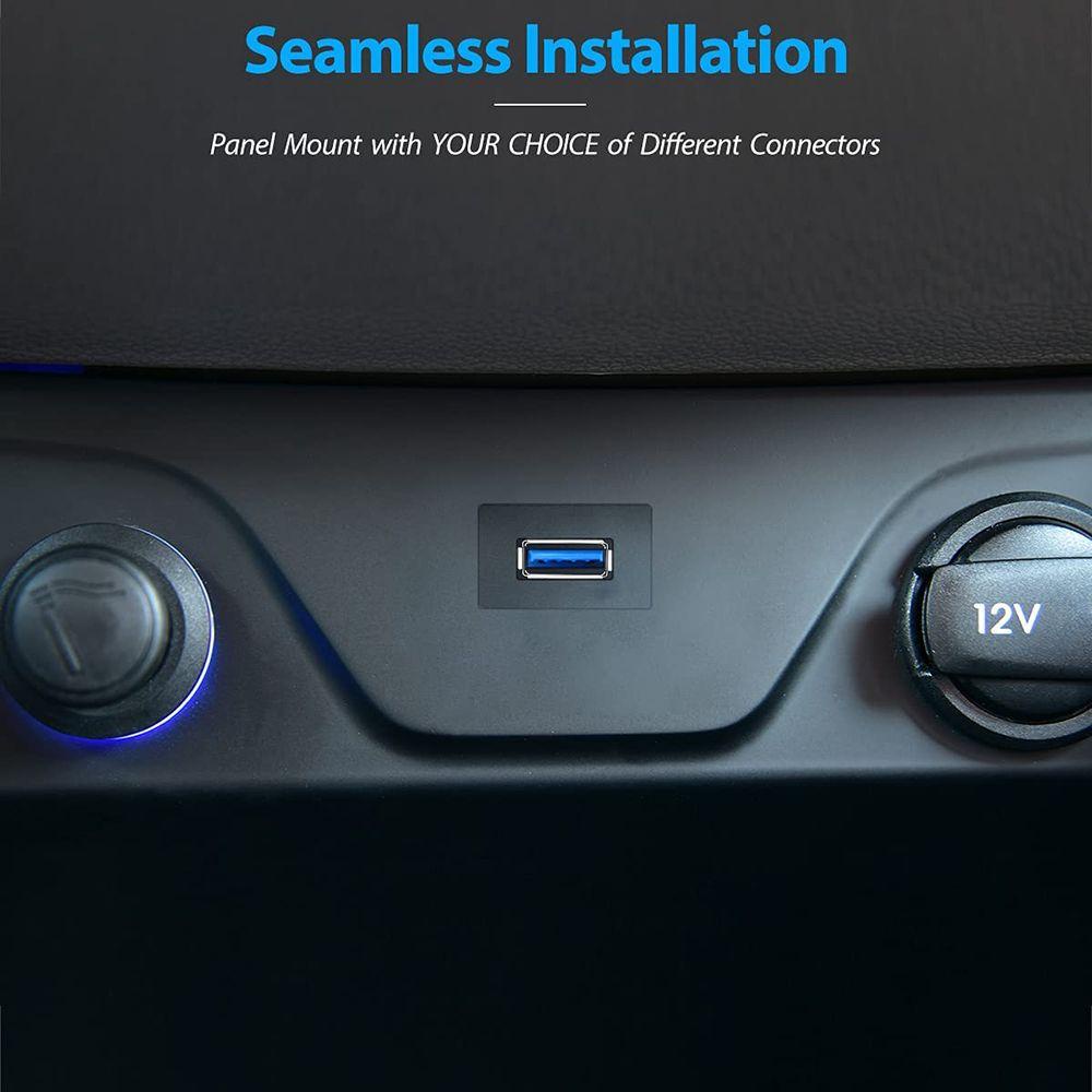 Dây Cáp Nối Dài Bảng Điều Khiển Xe Máy Hình Vuông Chống Nước Có Khóa