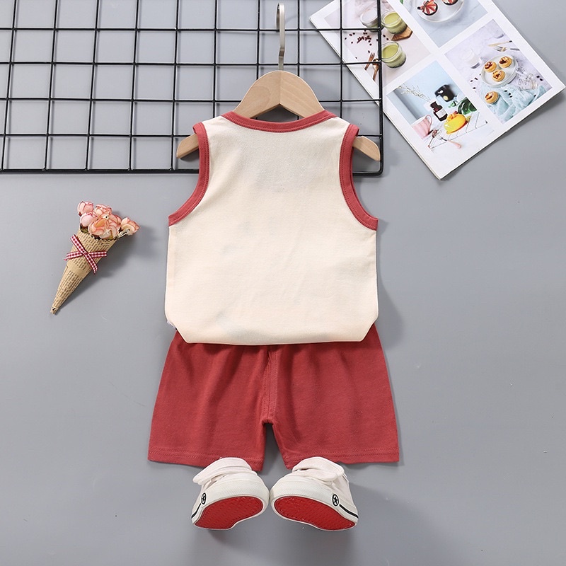 BỘ QUẦN ÁO BA LỖ COTTON CHO BÉ - M080322A