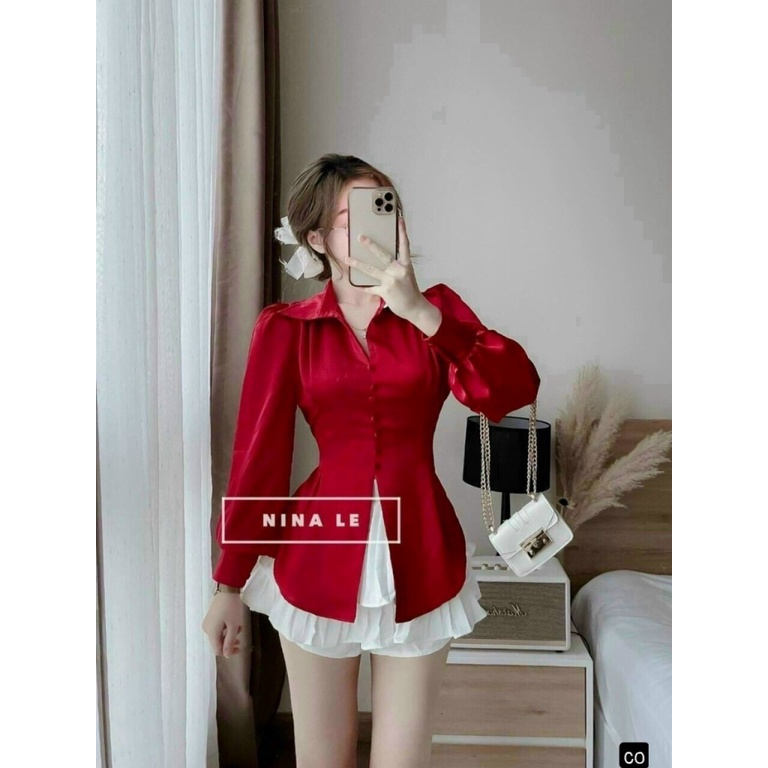 (Free ship) Sét Áo Phi Mờ Váy Kate Mới Ra Kho Mặc Đi Chơi Đi Tiệc Siêu Bắt Mắt UP HHP Fashion