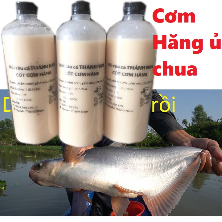 Chai Cốt cơm hăng Thành Nam ủ chua,thơm,béo-mồi câu cá tra-cơm hăng câu cá tra-mồi câu cá tra