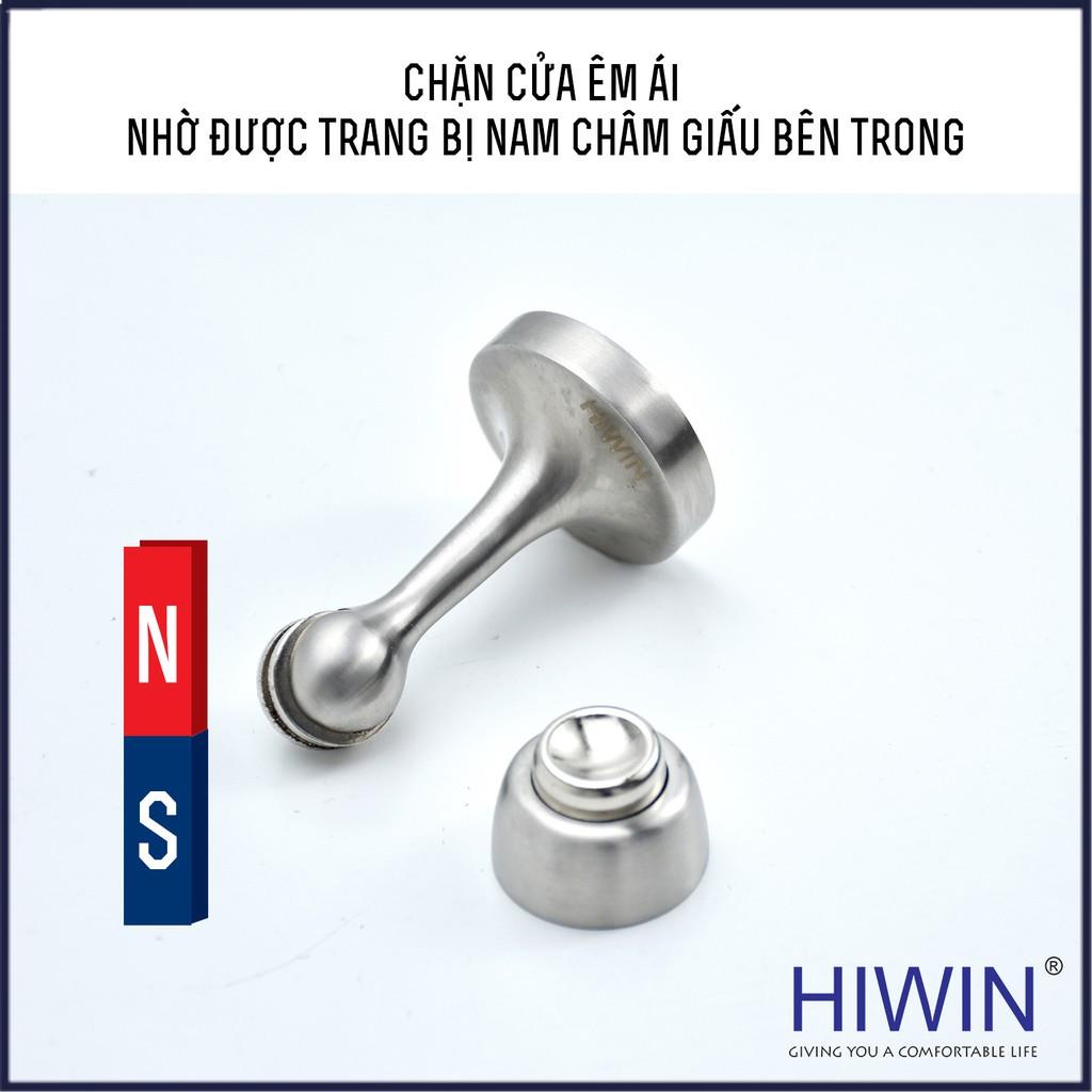 Hít cửa, chặn cửa nam châm chống va đập đế tròn kích thước nhỏ gọn inox 304 HIWIN Y-9001