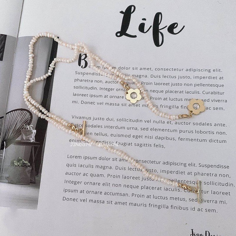 Vòng Tay Đính Hoa Và Ngọc Trai Xinh Xắn Cho Nữ