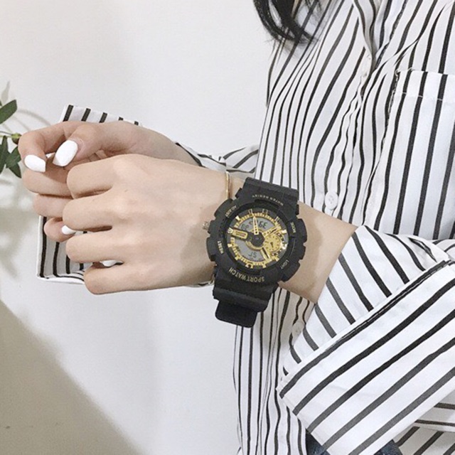 [Tặng pin thay thế] Đồng hồ thể thao nam nữ Shhors Sport Watch điện tử dây cao su chống nước chống xước tốt | BigBuy360 - bigbuy360.vn
