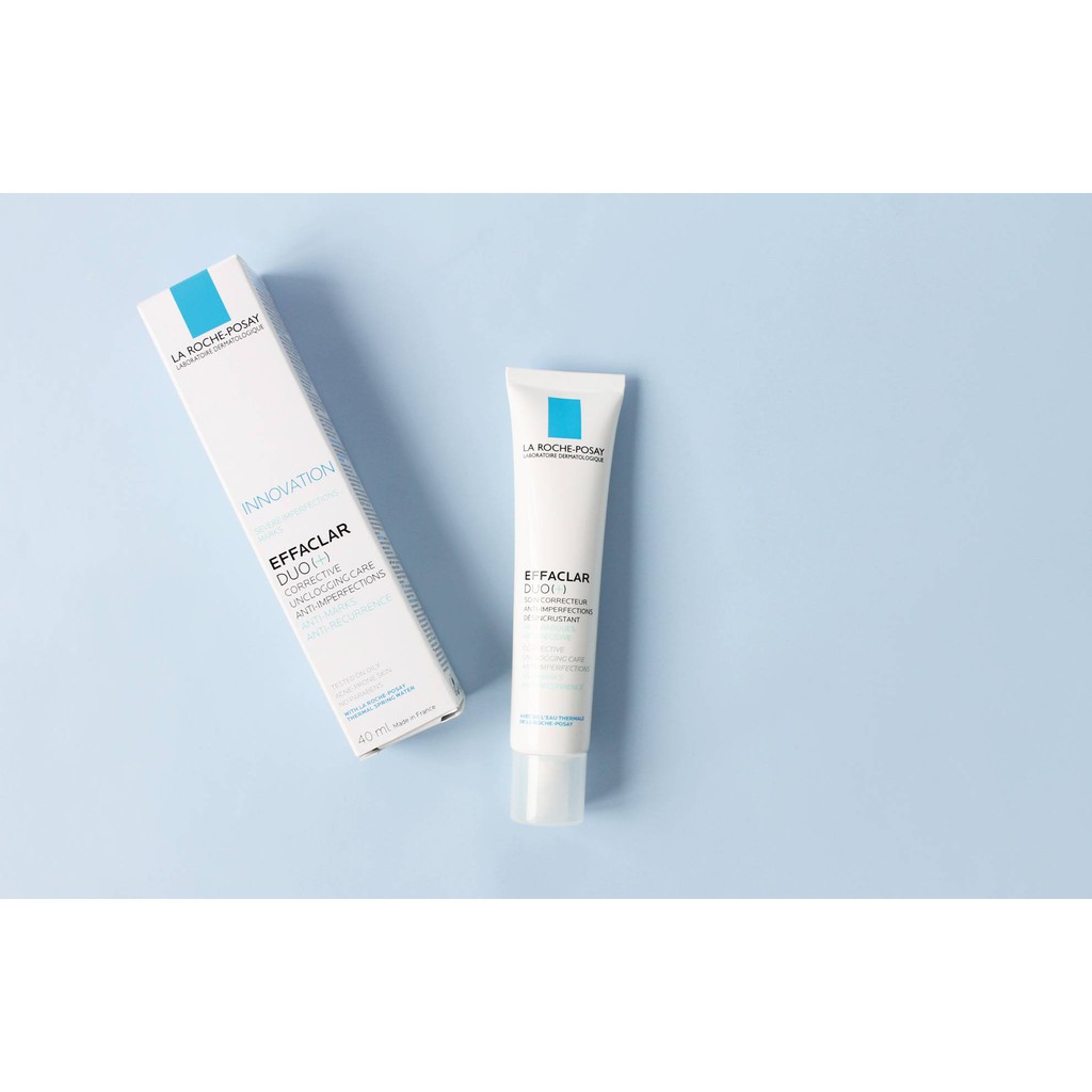 Kem Giảm Mụn Hiệu Quả Cao La Roche Posay Effaclar DUO+ 40ml-15ml