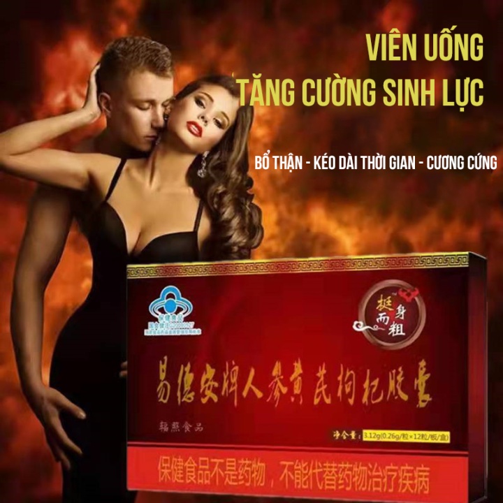 Viên Uống Tăng Cường Sinh Lý Nam, Bổ Thận Tráng Dương, Kéo Dài Thời Gian, Tăng Cương Cứng (Che Tên)