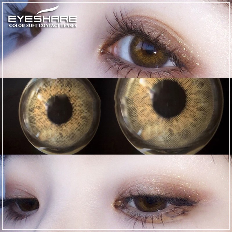EYESHARE Bộ 2 Kính Áp Tròng Nhiều Màu Sắc Thời Trang