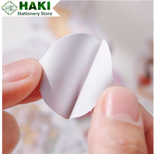 Sticker cute động vật dễ thương HAKI, hình dán cute 45 sticker đáng yêu giá rẻ ST12