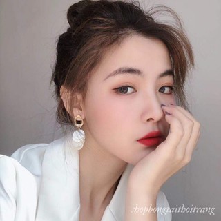 Bông Tai Cô Dâu Chuôi Bạc 925 Màu Trắng Đẹp