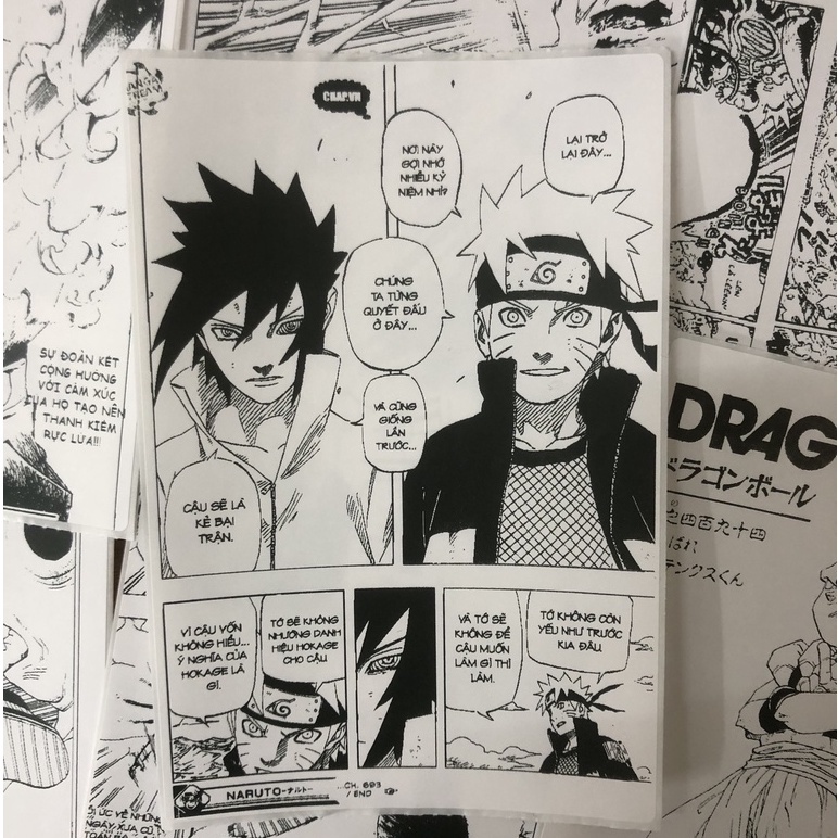 Poster Anime Dán Tường đen trắng khổ A6 bóc dán tiện lợi - Tổng hợp các Mẫu decor góc học tập làm việc, bàn máy tính