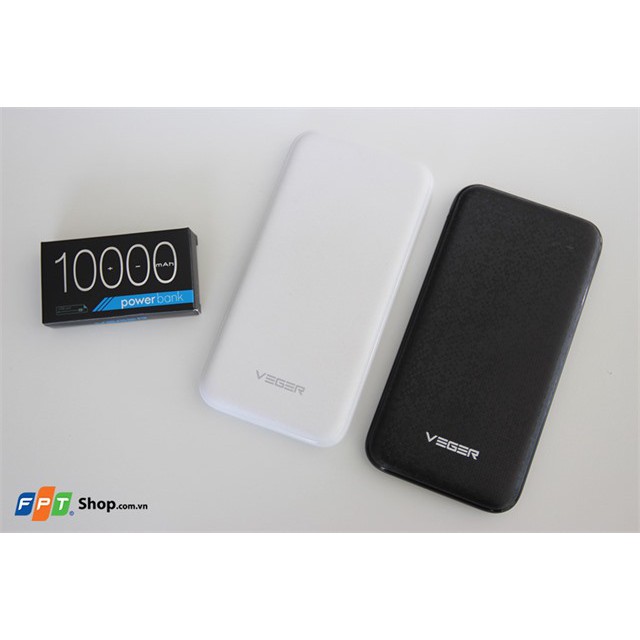 Sạc dự phòng Veger S10 10000mAh (Multicolor). Chinh hang FPTShop