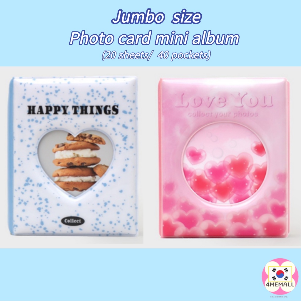 DAISO Album ảnh 20 tờ 40 ngăn mini kiểu Hàn Quốc