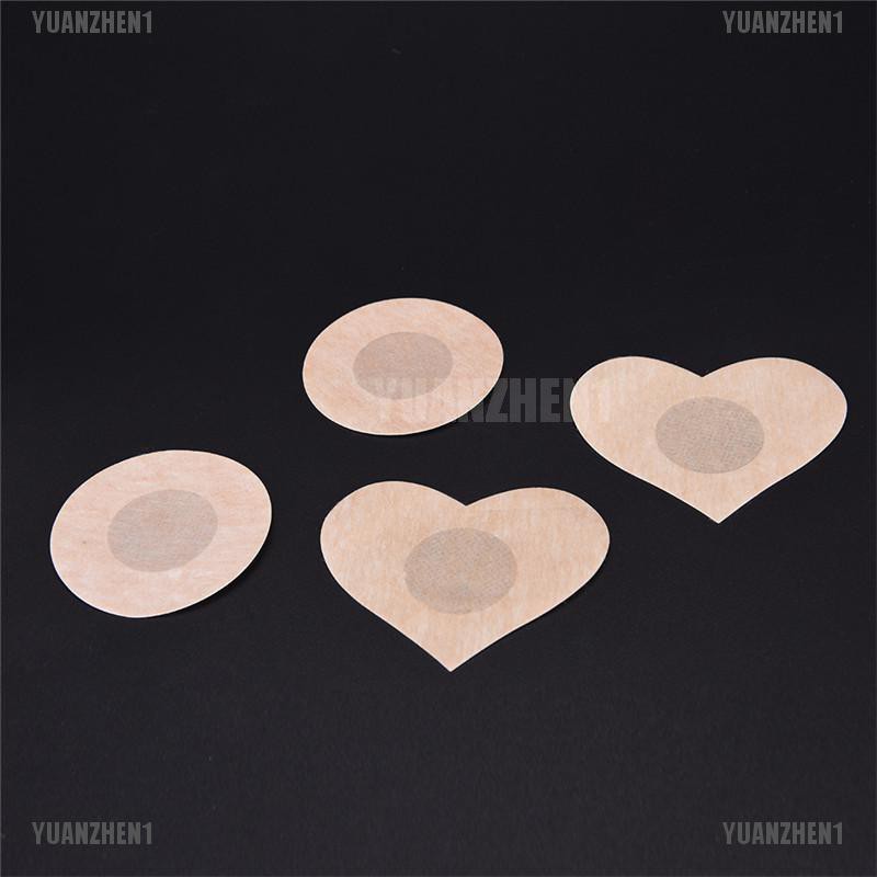 [YUANZHEN1] 10 Miếng Dán Ngực Hình Tròn / Cánh Hoa / Trái Tim