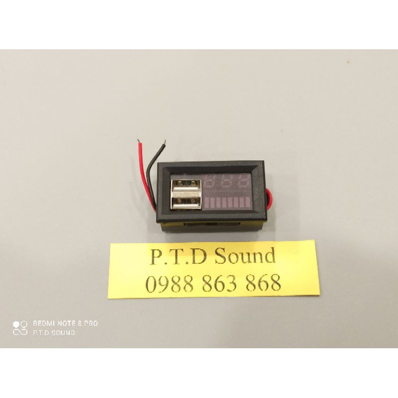 Led báo pin 3s 12.6 vlot. Có cổng sạc điện thoại 5v 2.1A. DIY pin, loa, thiết bị cầm tay từ PTD Sound