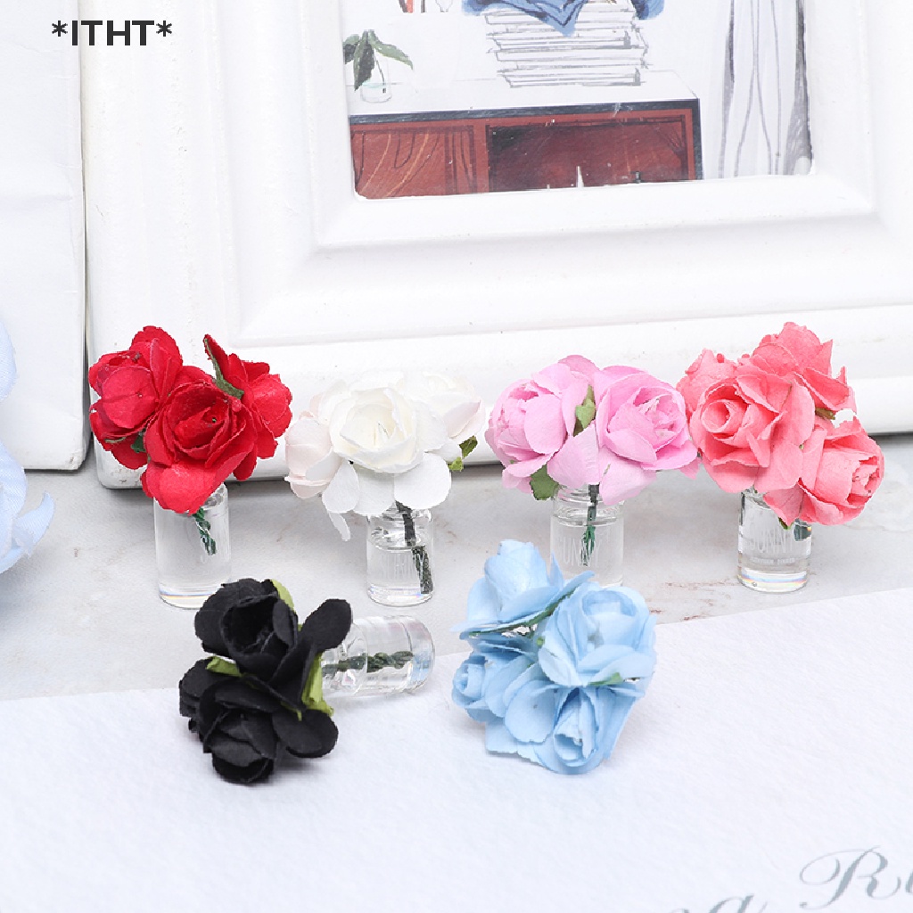 Chậu Kính Trồng Cây Mini Tỉ Lệ 1 / 12 Trang Trí Nhà Búp Bê