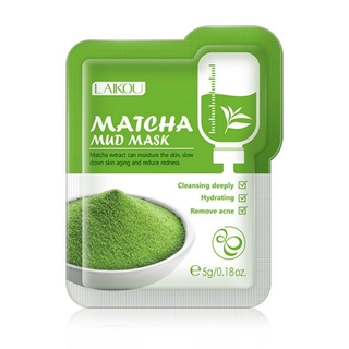 Mặt nạ bùn chiết xuất trà xanh Laikou chăm sóc da mặt hiệu quả 5g