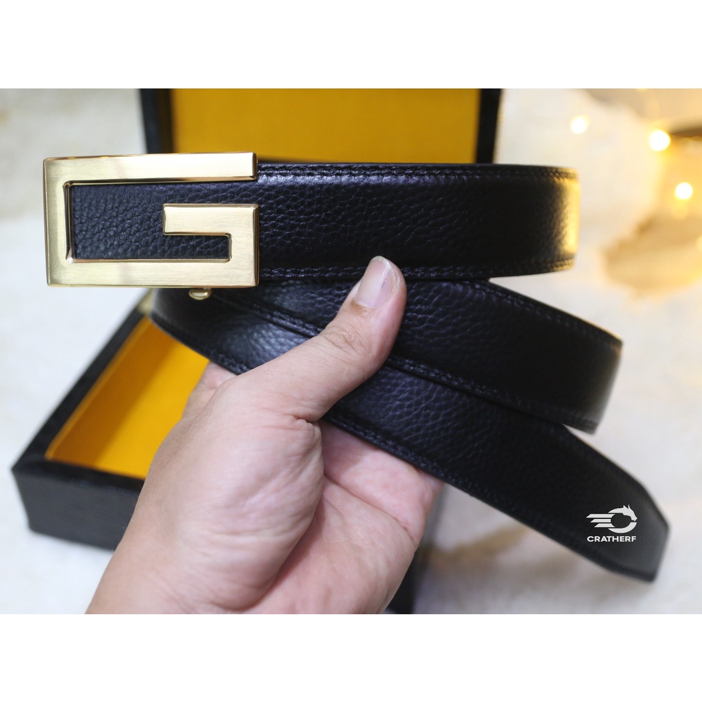 Dây nịt nam - Thắt lưng nam da cao cấp CRATHER MTA005GN