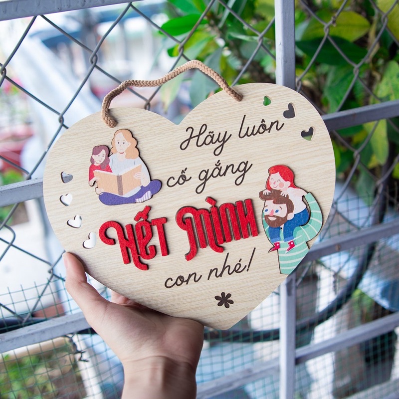 Bảng Gỗ Trang Trí Treo Gia Đình Ý Nghĩa