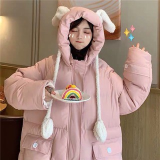 áo phao tai thỏ giật