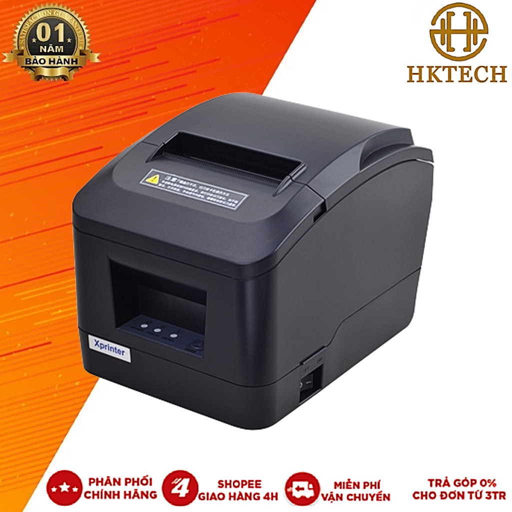 Máy in hóa đơn Xprinter T200UL , USB + LAN, dao tự cắt, chốt đơn live, in từ điện thoại