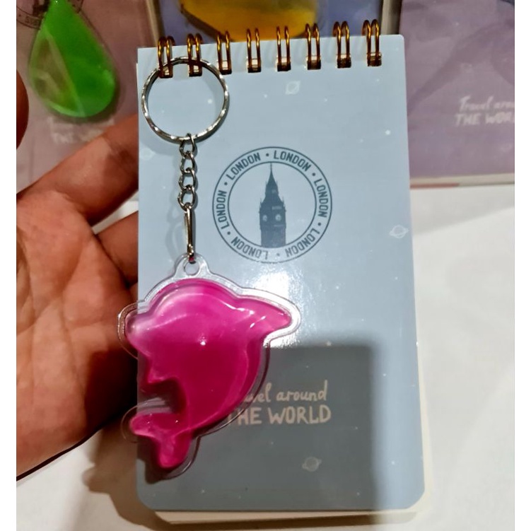 SỔ TAY LÒ XO BÌA CÓ CHARM PHÁT SÁNG Size 130mm