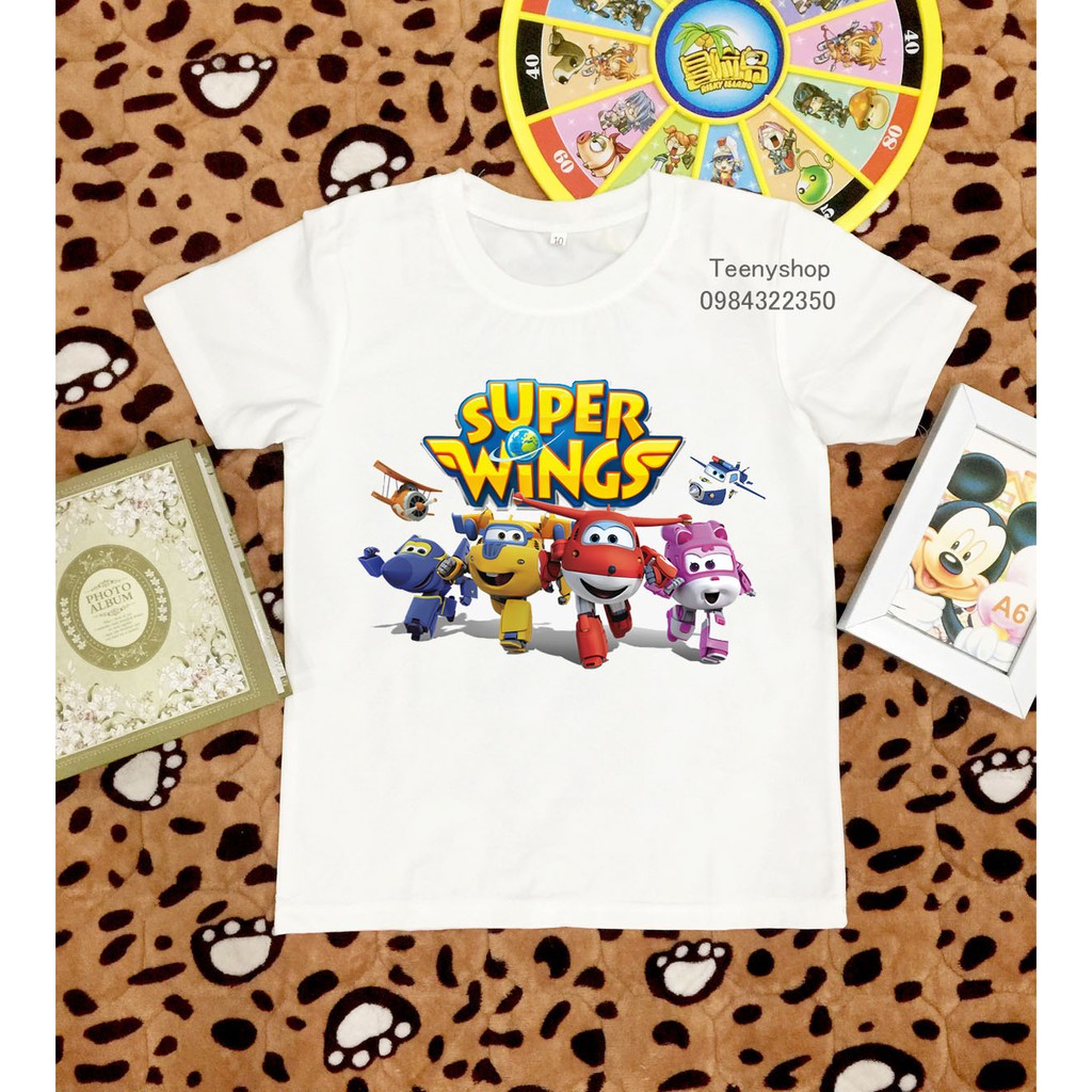 áo thun đội bay siêu đẳng super wings nhiều mẫu
