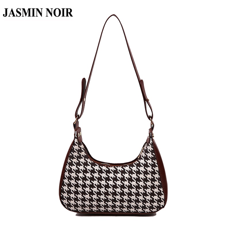 Túi xách tích hợp túi đeo vai JASMIN NOIR vải canvas thiết kế đơn giản thời trang cho nữ