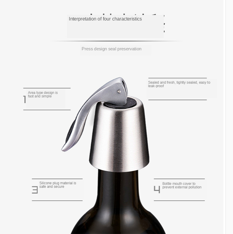 Nút đậy chai rượu vang bằng thép không gỉ