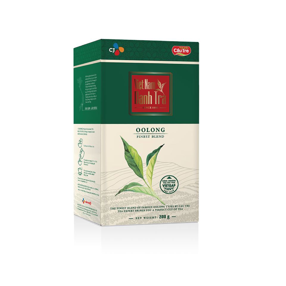 Thương hiệu CJ Hàn Quốc: Trà Oolong túi lọc thường (hộp 25 gói X 2g) Cầu Tre