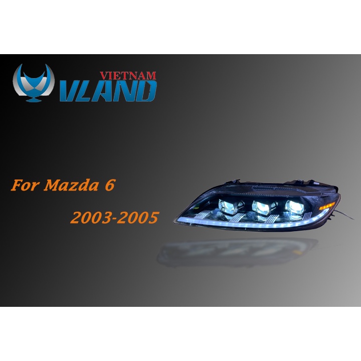 ĐÈN PHA MAZDA 6 2003 3 BI FULL LED CHÍNH HÃNG VLAND (1 bộ 2 cái)