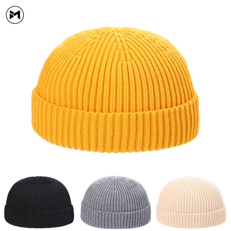 Nón Len Trùm Đầu Màu Trơn Giữ Ấm Thời Trang Mới 2022 Cho Nam Nữ