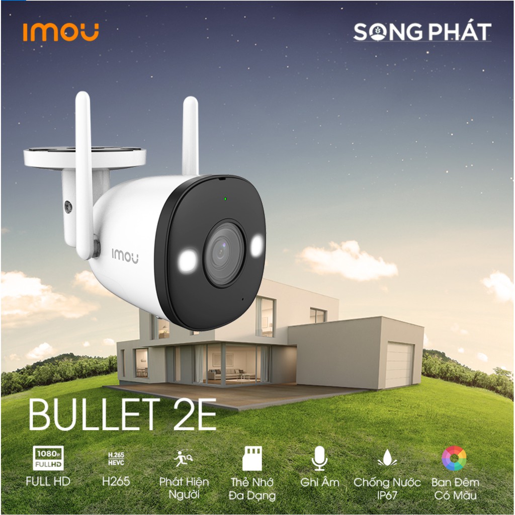 [Mã ELMS4 giảm 7% đơn 500K] Camera IP wifi Imou F22FP 1080p Full color (có màu ban đêm – tùy chọn thẻ nhớ)