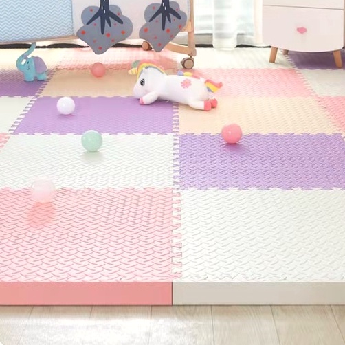 Thảm chống ngã cho bé tập bò Thảm trải sàn khâu xốp dày 2,5cm