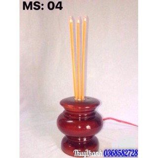 đèn điện để bàn thờ-lư nhang đèn cày