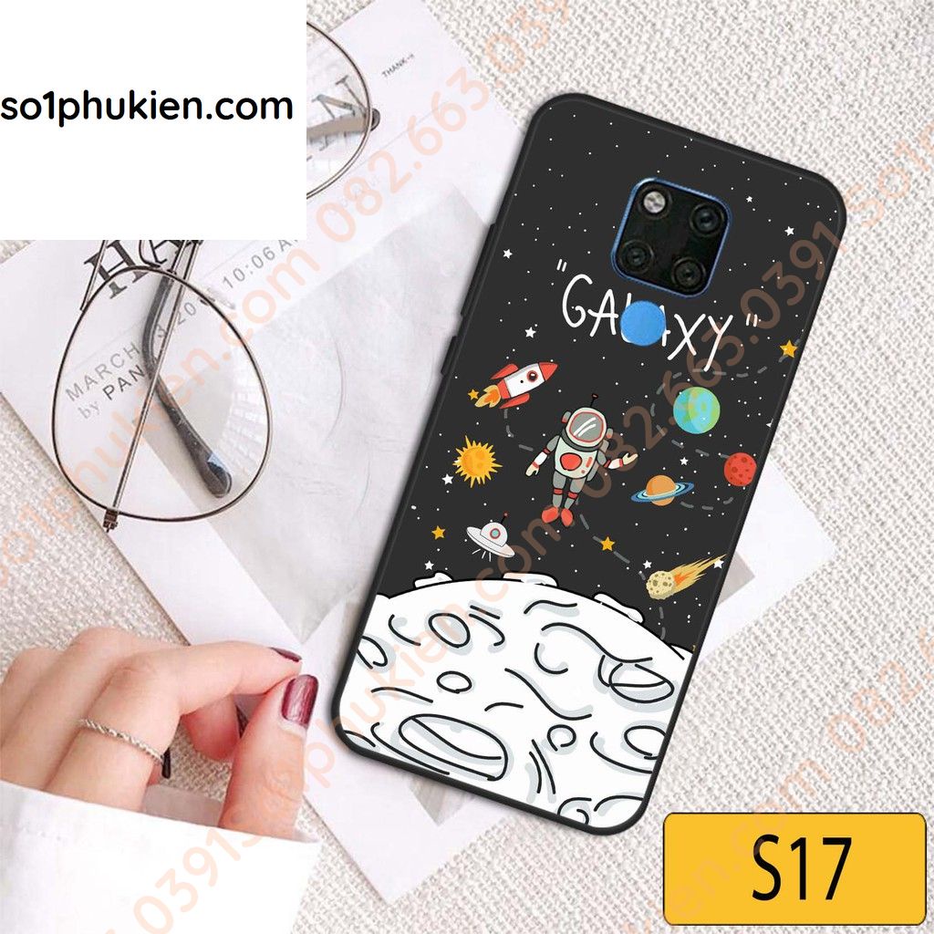 Ốp lưng điện thoại Huawei Mate 20 Pro in hình vũ trụ cực xinh.