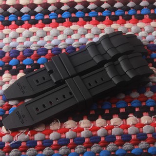 Dây đeo đồng hồ bằng cao su màu đen 26mm cho INVICTA Pro chronograph