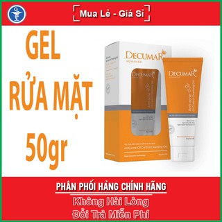 Gel rửa mặt Decumar Advanced 50 gram giúp kiểm soát dầu nhờn, ngăn ngừa vi khuẩn gây mụn, sạch sâu, duy trì độ ẩm