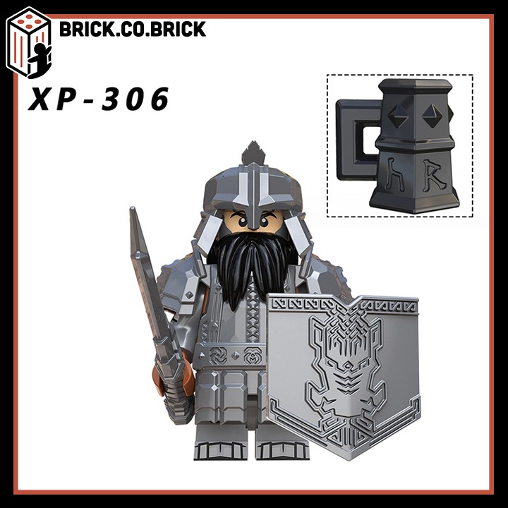 Lính Trung Cổ Minifigure và Non Lego Lord Of The Rings Đồ Chơi Lắp Ráp Mô Hình Chúa tể của những chiếc nhẫn KT1040