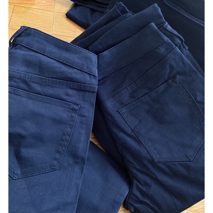 Quần Kaki Skinny EARTH Music&Ecology Hàng Xuất Dư Nhật Xịn Cao Cấp Dáng Ôm Chất Siêu Mịn Navy