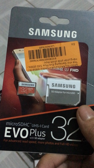 Thẻ nhớ MicroSD SamSung 32gb Evo Plus 95MB/s,Free Ship.