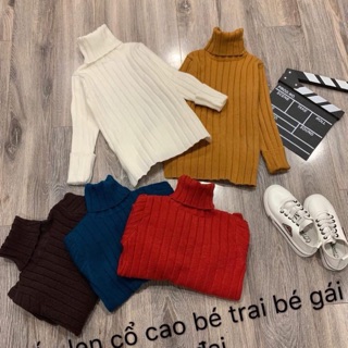 ÁO LEN CỔ LỌ BÉ TRAI, GÁI SIZE ĐẠI CỰC HIẾM