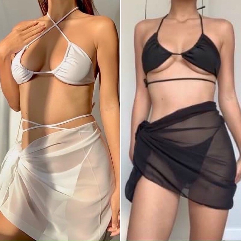 Khăn voan quấn bikini siêu hot 2 màu