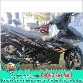 Tem rời zin exciter 150 đen nhám mẫu 2020 -1