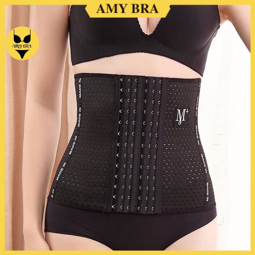 Đai Gen Nịt Bụng 6 Nấc Cài - Gen Nịt Bụng Giảm Mỡ Sau Sinh AMYBRA N9999