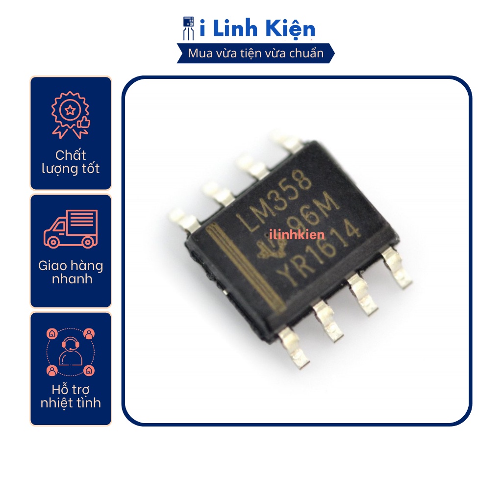 LM358 LM358DR IC so sánh chất lượng tốt.