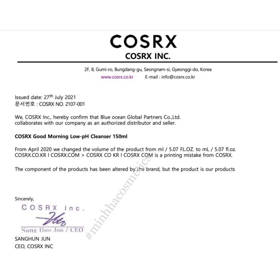Sữa rửa mặt Cosrx Low Ph Good Morning Gel Cleanser 150ml | BigBuy360 - bigbuy360.vn