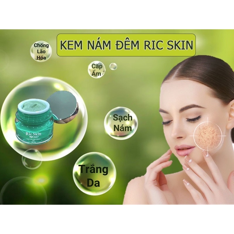 Combo 10 Gói Kem Dưỡng Da Ric Skin Night Cream Kohinoor 3g