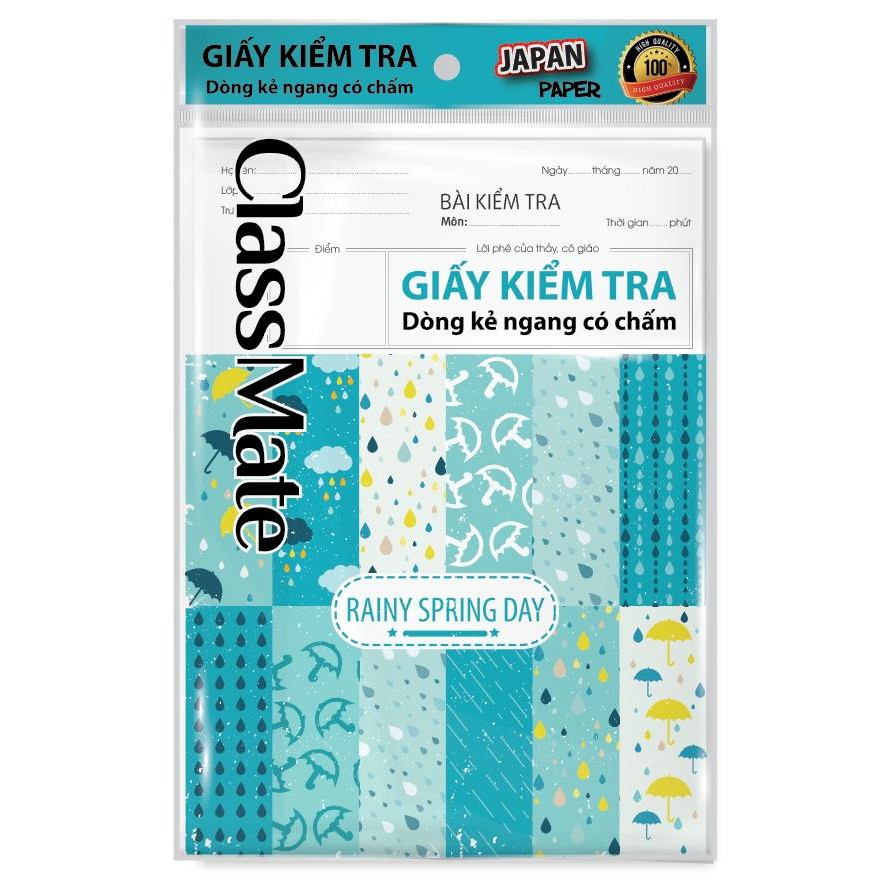 Giấy kiểm tra kẻ ngang có chấm Classmate-TP201