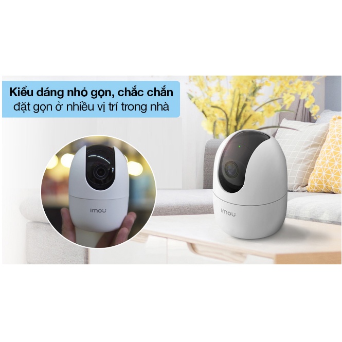 Camera không dây 360 độ Imou Full HD1080P đàm thoại 2 chiều, báo động khi có đột nhập, kết nối Smarthome